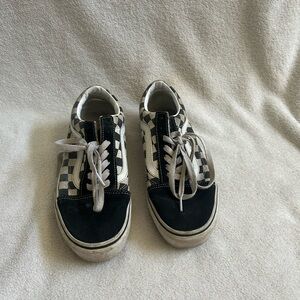 Vans Black and White Sneakers Classic Checkerboard Design
